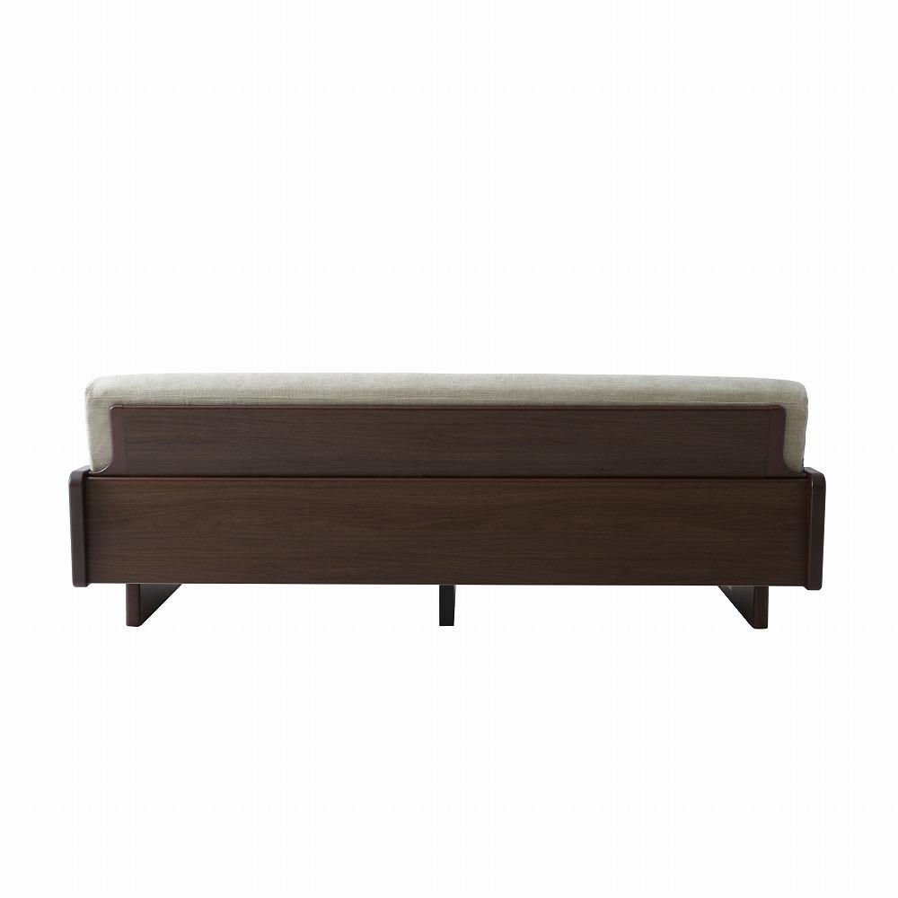 【大川家具】「ごろ寝ソファベッド」レスト 200：ブラウン×ベージュ【モーブル】