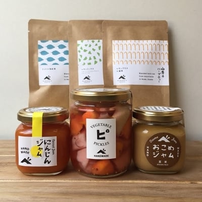 
                  【大阪能勢特産】 ジャム・ピクルス・ハーブティーのセットA
                