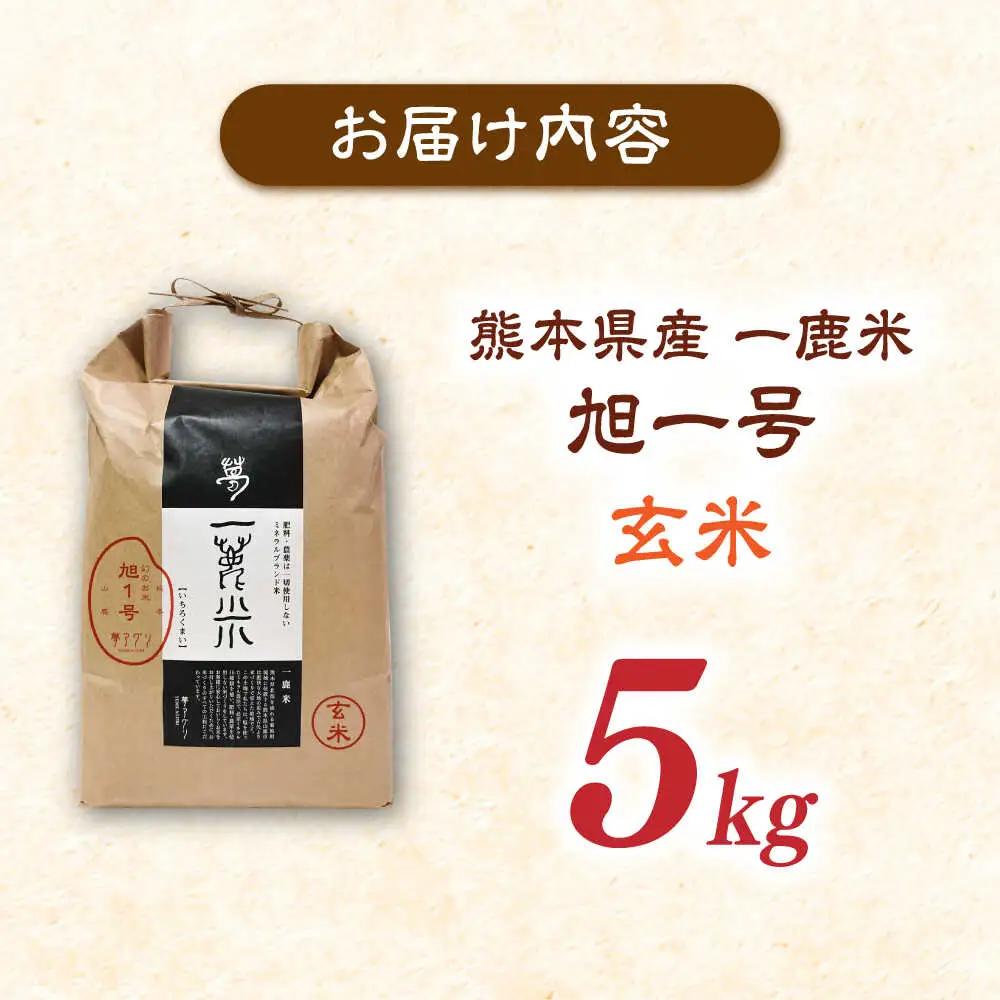 〈令和7年度産米〉 【先行予約】 【天日塩を使用】一鹿米 旭一号 米 玄米 5kg【株式会社 夢アグリ】 令和7年産 [ZCL015]