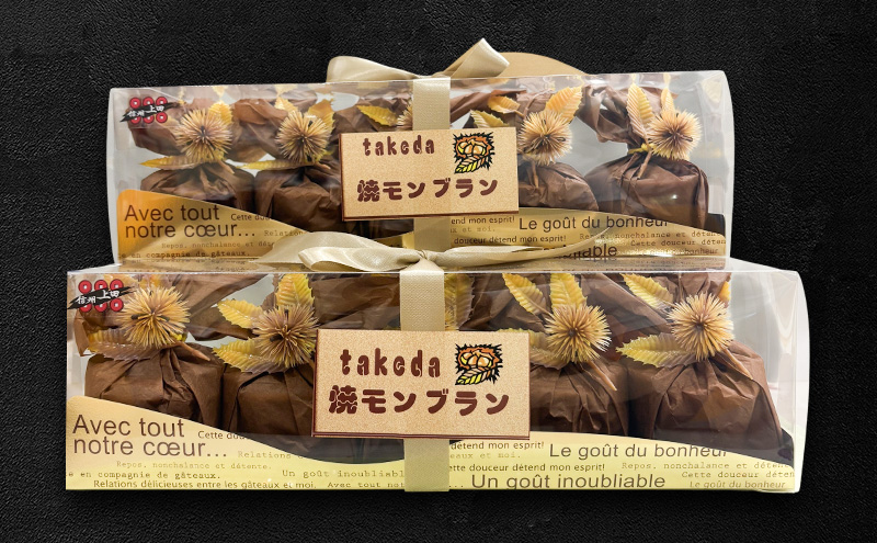 焼きモンブラン　5個入×2パック お菓子 スイーツ 冷凍 長野県 上田市 信州 栗 セット商品 竹田 個包装 ギフト
