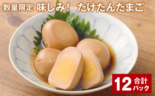 
【数量限定】味しみ！ たけたんたまご 4個入り 12パック 煮卵
