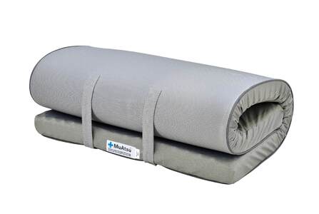  ムアツ マットレス ベーシック ダブル コンパクト 折りたたみ  のべタイプ マットレス 約 10cm 敷布団 敷き布団 寝具 シーツ 専用シーツ付 綿 ホワイト 昭和西川 体圧分散 通気性 寝返り