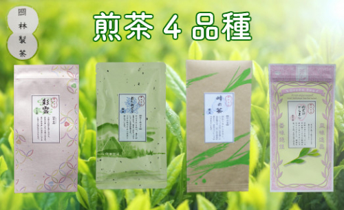 煎茶４品種セット　佐川町 緑茶 煎茶 4種4袋 茶葉