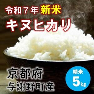 令和7年産新米　特別栽培キヌヒカリ「京の豆っこ米」精米5kg　京都与謝野町　【伊達農園】　数量限定【1684174】