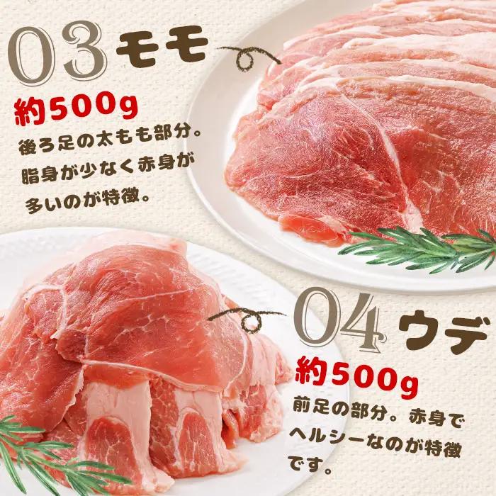 【★高評価レビュー獲得！】北海道中標津産 ミルキーポークおためしセット（計2.1kg） ロース  バラ  モモ  ウデ 豚肉 豚 肉 お肉 ポーク 冷凍 国産 お取り寄せ ふるさと納税 北海道 中標津