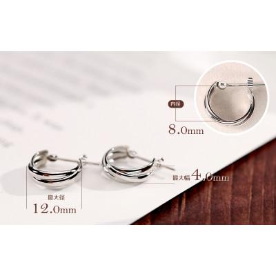 ふるさと納税 昭和町 PT900　トリニティピアス  120449 |  | 01