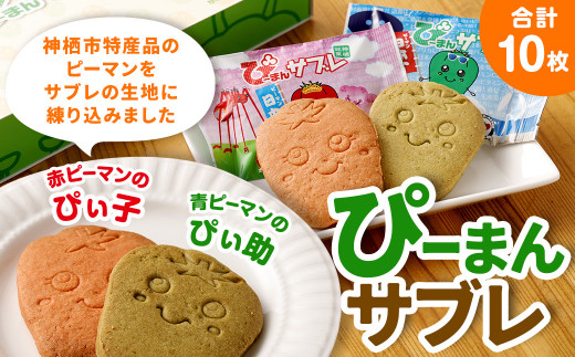 
神栖市 特産品 ピーマン使用 ぴーまんサブレ クッキー サブレ お菓子
