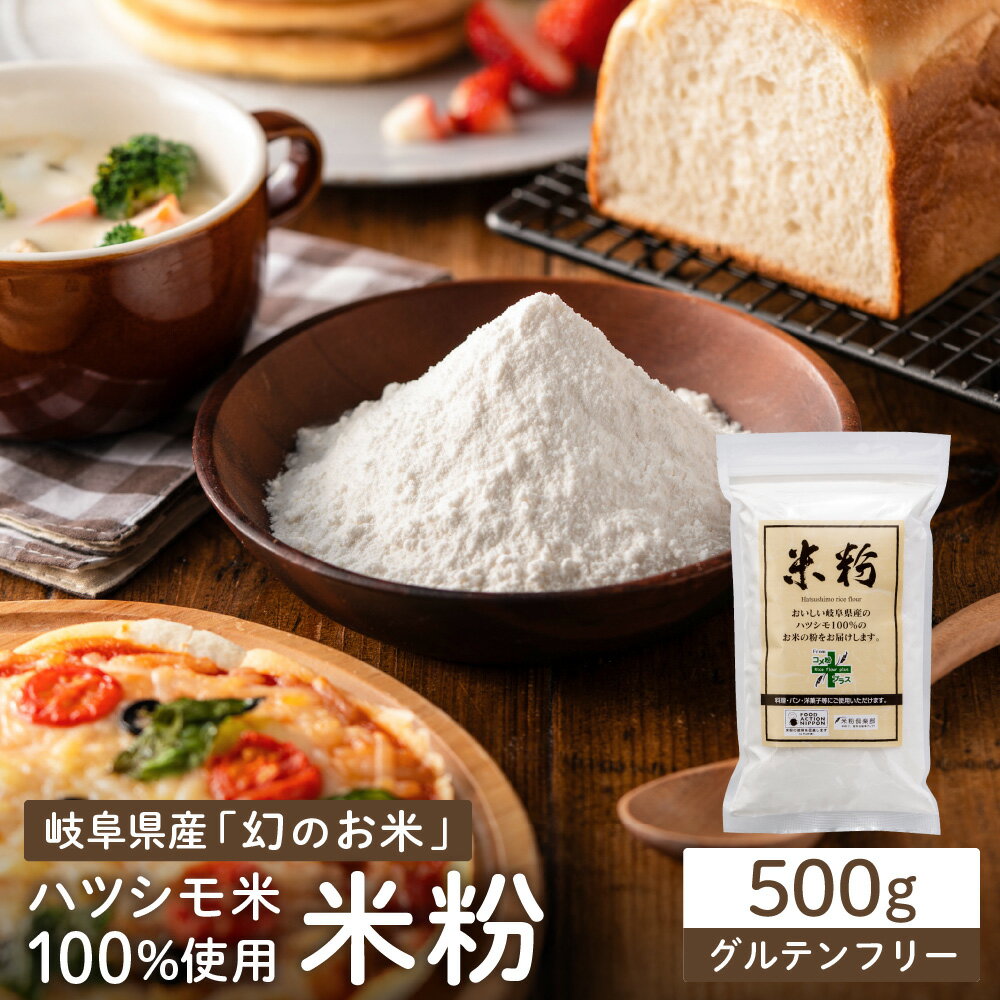 【ふるさと納税】米粉500g　【岐阜県産ハツシモ米100％】　SSS13【30営業日（45日）】程度を目安に発送