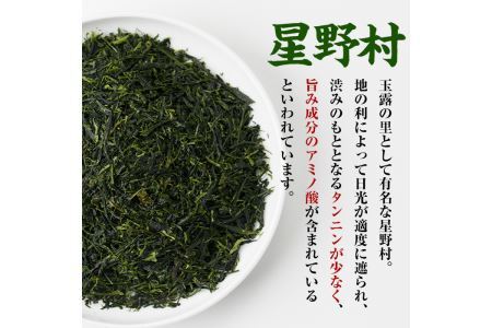 星野村の八女茶 2本セット(各80g・計160g)お茶 緑茶 煎茶 常温 常温保存【ksg0400】【朝ごはん本舗】