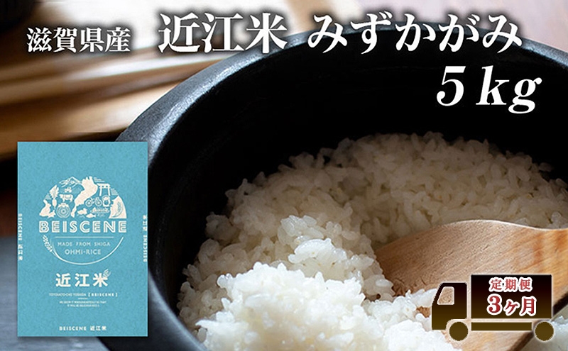 
                  【寄附額見直しました】 特A受賞歴 定期便 みずかがみ 5kg×3ヶ月 令和7年産 滋賀県豊郷町産 近江米 お米 白米 ごはん ライス 主食 炭水化物 おにぎり 定期 3回
                