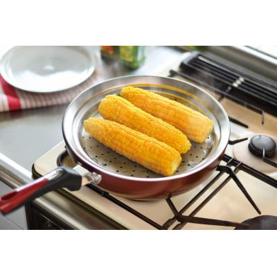ふるさと納税 燕市 ME-7195彩食庵フライパン用蓋付蒸し台(24〜26用) |  | 01