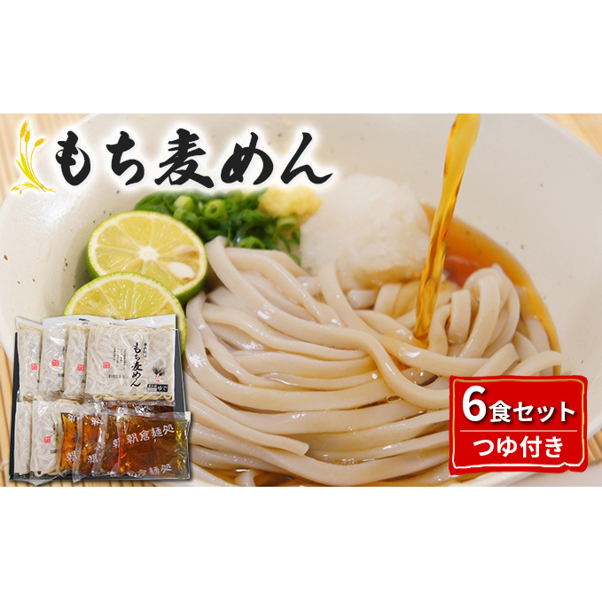 うどん もち麦 めん つゆ セット 各6食 配送不可 離島 麺類 調味料 