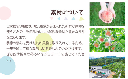 マルセのジェラート セット 80ml ×6（ 6種 ）| お菓子 おかし オカシ アイス あいす ジェラート ミルク チョコレート 奈良漬け 梅 番茶 桃 柿 奈良県 五條市