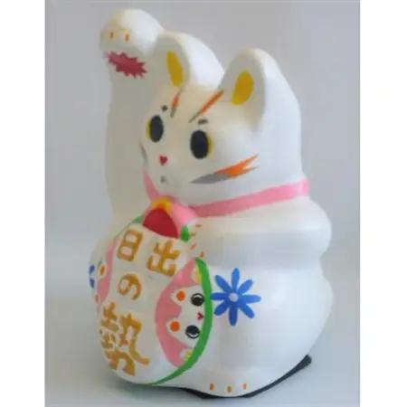 開運!招き猫ひーにゃん(花2)AN11_猫雑貨 置物 猫グッズ ハンドメイド  開運  猫  まねき猫  招福  インテリア  お土産  ネコ_【1481625】