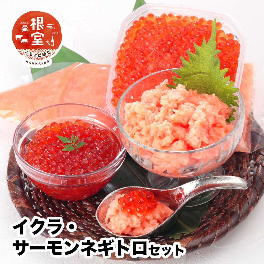 【ふるさと納税】いくら80g×2P・アトランティックサーモンネギトロ2Pセット A-24022