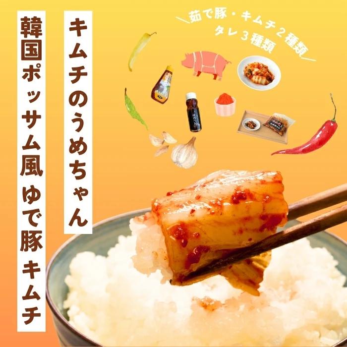 韓国ポッサム風 ゆで豚 キムチ たれ キムチのうめちゃん キムチ 手作り 本場の味 発酵食品 韓国 奈良県 奈良市 なら 13-007