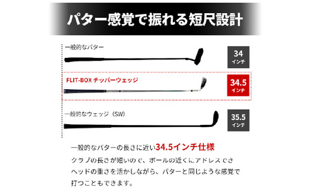 【右打ち】FLIT-BOX（フリットボックス）チッパーウェッジ　番手：48°　女性用