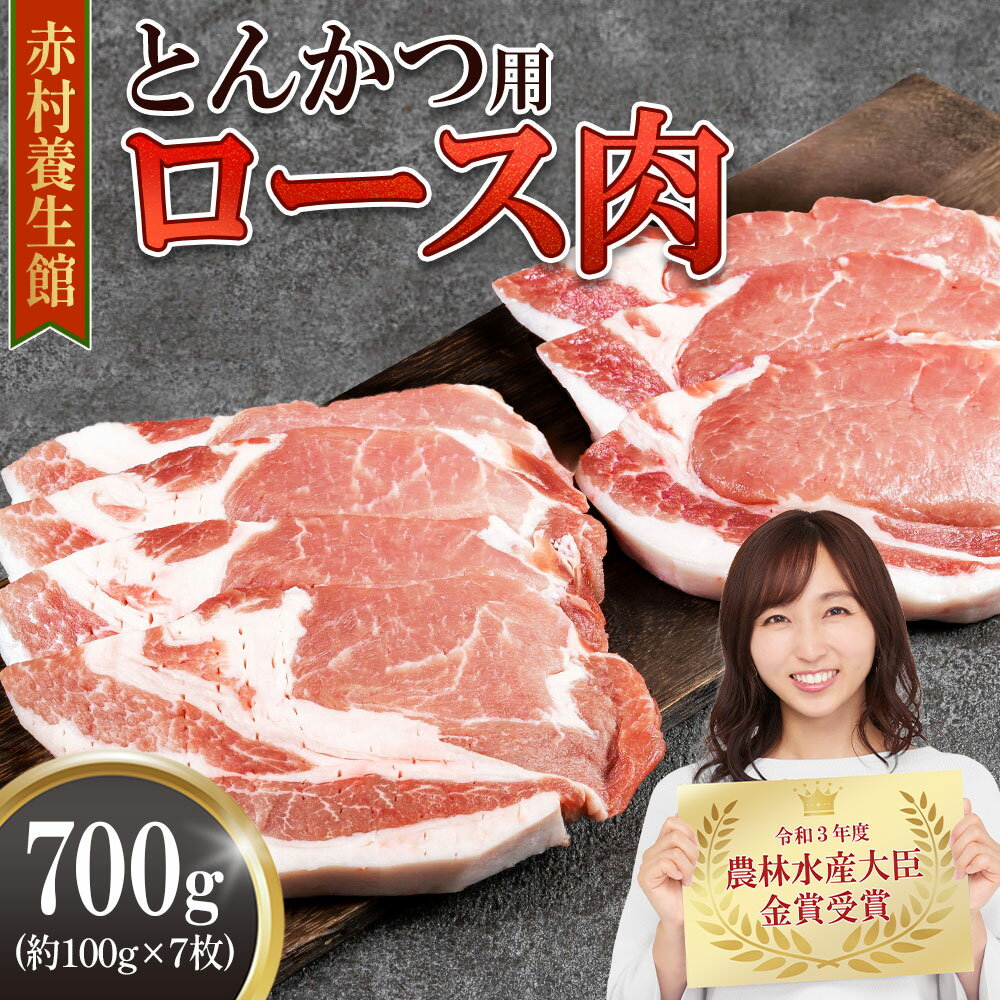 【ふるさと納税】赤村 養生館 豚 とんかつ 用 ロース 肉 700g豚肉 トンカツ 豚カツ 豚ロース 福岡県赤村 B10