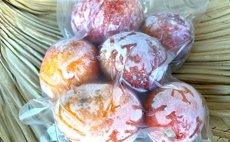 久米島赤鶏牧場 完熟！冷凍ミニマンゴー1kg（9～12玉） アーウィン アップルマンゴー ミニサイズ 小さい 完熟 アイス 濃厚 ねっとり 高糖度 まるごと 甘い 循環型農業 減農薬栽培 芳醇 爽やか