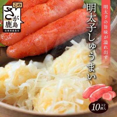 ふるさと納税 鹿島市 逸品!明太しゅうまい10個入×2P