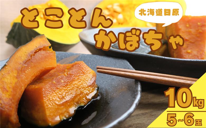 とことんかぼちゃ　10kg相当（イーテイ種　5～6玉入）