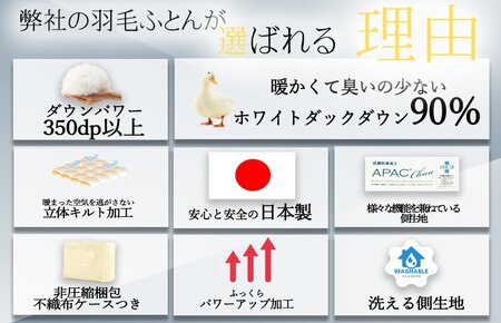 羽毛布団 シングル 秋用 選べる5カラー(グリーン) 羽毛肌掛け布団 秋冬用 軽量 0.8kg入り 350dp以上 ダウン90％ 日本製 プレゼント