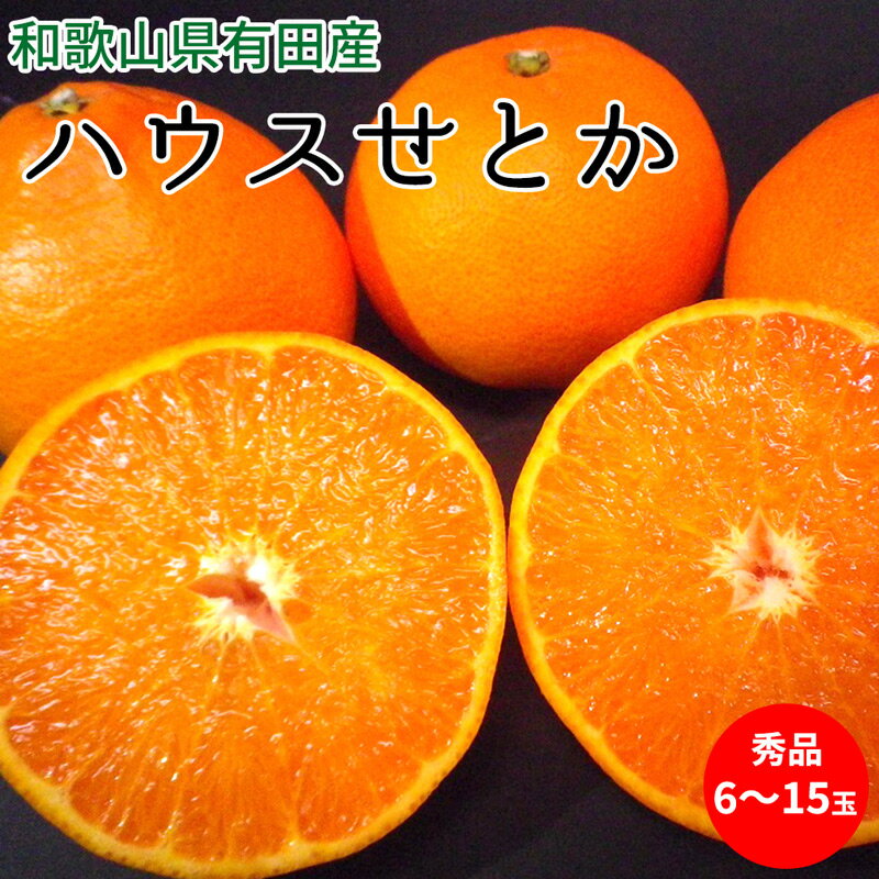 【ふるさと納税】【2026年先行予約】ハウスせとか 秀品 6～15玉 和歌山県有田産【ミカン 蜜柑 春みかん 柑橘】