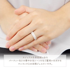 1キャラット プラチナ ダイヤモンドリング（40石）