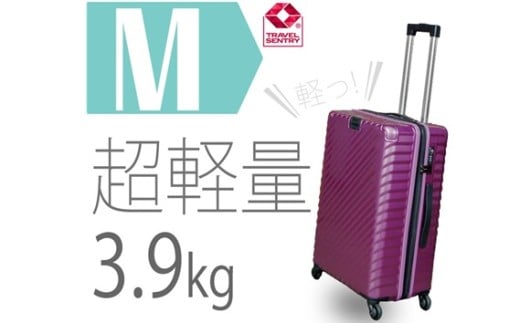 TOMAXライトキャリー中型パープル 3.9kg ／ キャリーバック スーツケース カバン 神奈川県 No.647