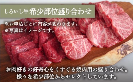 【牧場直送】人気返礼品セット！しろいし牛 手ごねハンバーグ 5個＆希少部位 焼肉用 盛り合わせ 420g【有限会社佐賀セントラル牧場】[IAH179]