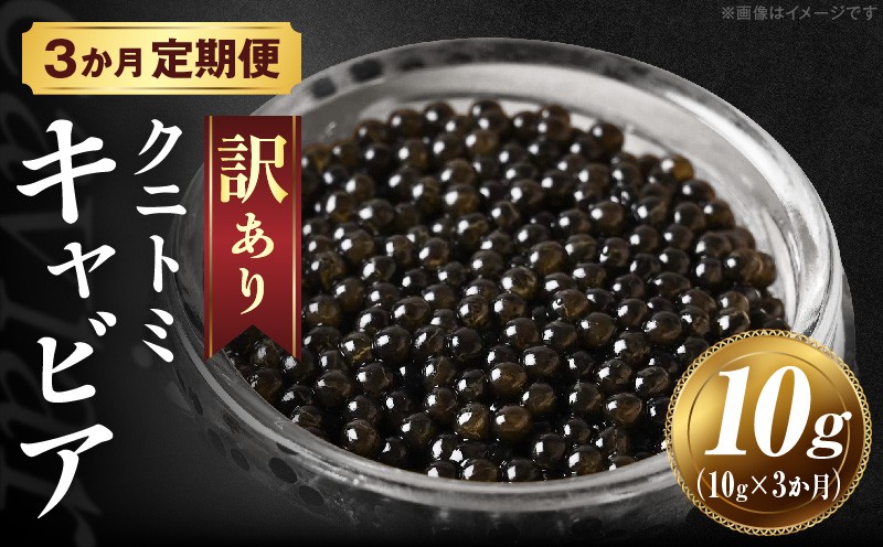 
                  【訳あり】3か月定期便 クニトミキャビア 10g
                