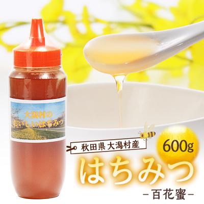 ふるさと納税 大潟村 大潟村産はちみつ(百花蜜) 600g