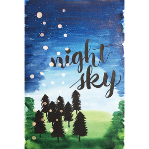 顔彩特殊カラー　６種セット＋水筆ペンmini小　20-051