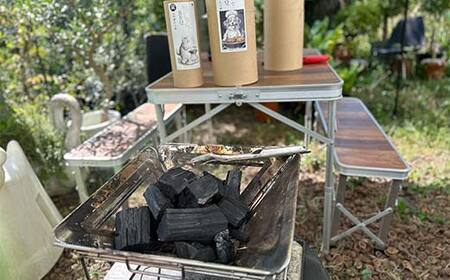 おひとりさまBBQ 山形県産 楢炭（600g×2個）  F2Y-4066