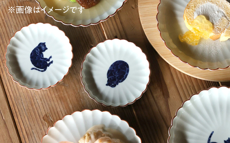 【波佐見焼】呉須猫 取皿 〈三日月〉2点セット 食器【西海陶器】[OA484]
