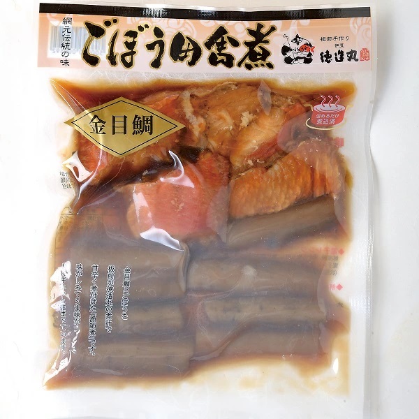 （冷凍）徳造丸 金目鯛ごぼう煮 3個セット (骨なし） 1356 ／金目 鯛 ごぼう煮 海鮮 静岡県 東伊豆町