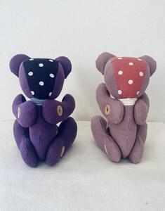 はんぷくま【ピンク・紫】 インテリア くまのぬいぐるみ ぬいぐるみ シンプル テディベア 贈り物 飾り 子供 孫 誕生日 プレゼント  ピンク