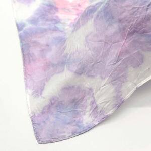 川俣シルクツイルストール 紫陽花（パープル） FAF-0254