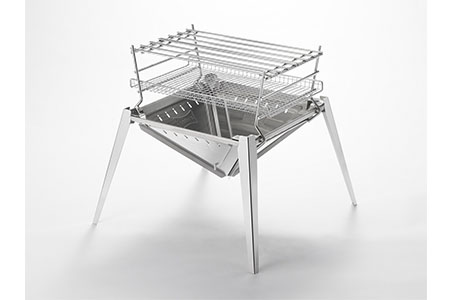 組立式焚き火台(焚火台) グリルセット[UCCHI’S] キャンプ用品 焚火台 アウトドア用品 BBQ バーベキュー用焚き火台（焚火台）ステンレス焚き火台 ソロキャンプ焚火台 【074P002】