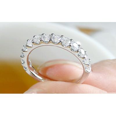 ふるさと納税 昭和町 【1.0ct】プラチナ950　ハートアンドキューピッド　ダイヤモンド　エタニティリング　5.5号 |  | 02