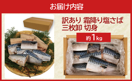 訳あり 霜降り塩サバ 約1kg 【 サバ 】