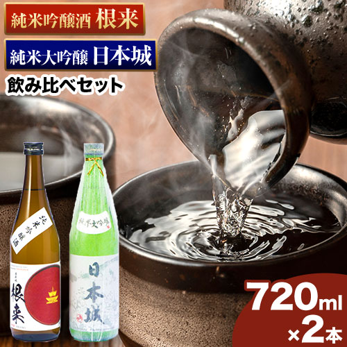 日本城 純米大吟醸酒 純米吟醸酒 根来 飲み比べセット 720ml×2本セット 厳選館《90日以内に出荷予定(土日祝除く)》 和歌山県 日高川町 酒 純米吟醸 飲み比べ 1440ml 純米大吟醸酒 純米吟醸酒