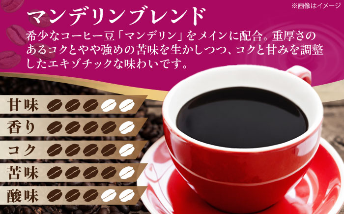 コーヒー粉 マンデリンブレンド 500g （250g×2袋） 珈琲 コーヒー粉 コーヒー ドリップ ドリップ珈琲 飲料 愛媛県大洲市/株式会社日珈 [AGCU011-2]