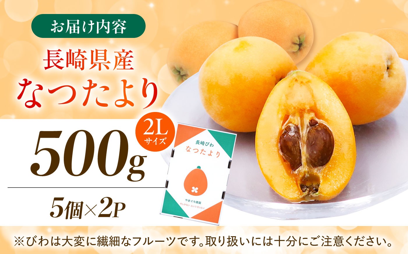  びわ ビワ 枇杷 果物 フルーツ なつたより ナツタヨリ ハウス 果実 長崎県産 国産