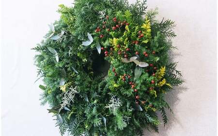 フレッシュリーフ　Christmasリース　Lサイズ【2026年11月上旬-12月下旬 発送予定】