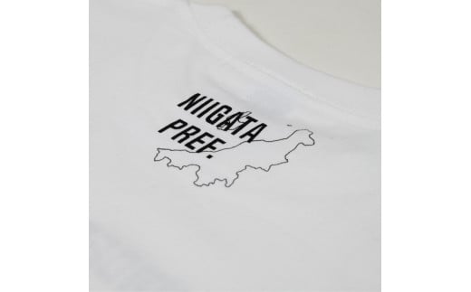 r05-014-007 新潟県 小千谷市 マンホール Tシャツ（白）  錦鯉デザイン【Mサイズ】