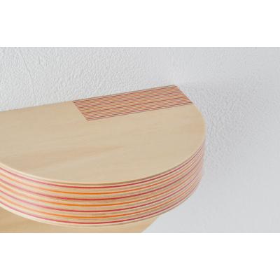 ふるさと納税 芦別市 PLYWOOD laboratory　Paper-Wood 壁付け棚「cap」(S) |  | 01