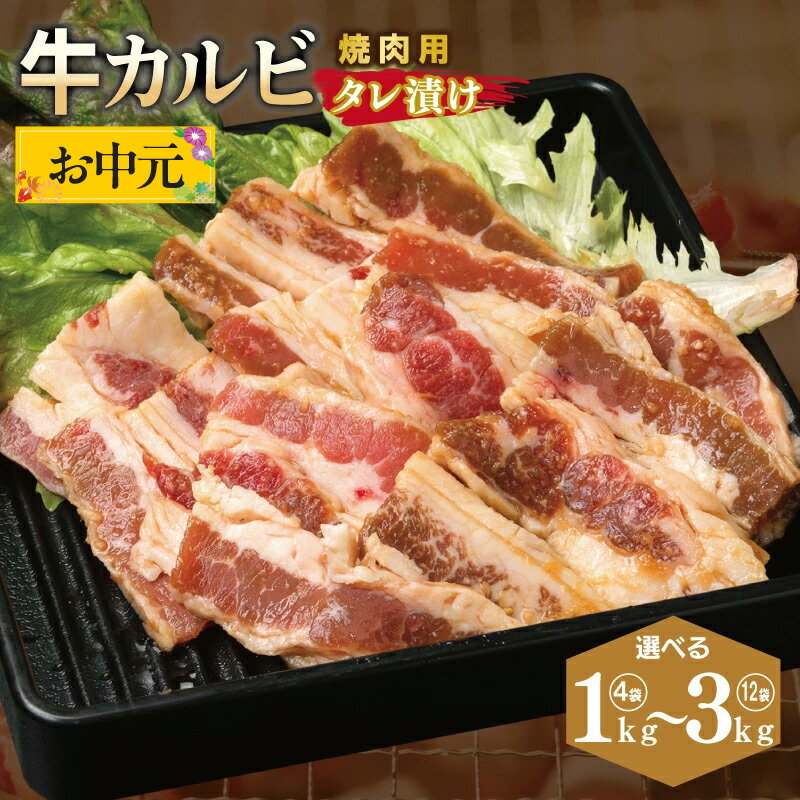 【ふるさと納税】牛カルビ 焼肉用 タレ漬け 合計 1kg / 1.5kg / 2kg / 2.5kg / 3kg 味付け 小分け 焼くだけ 簡単調理 BBQ 牛肉 肉 焼肉 生姜醤油 特製タレ 便利 晩酌 おつまみ お取り寄せ お取り寄せグルメ 大阪府 泉佐野市 送料無料 肉の泉佐野