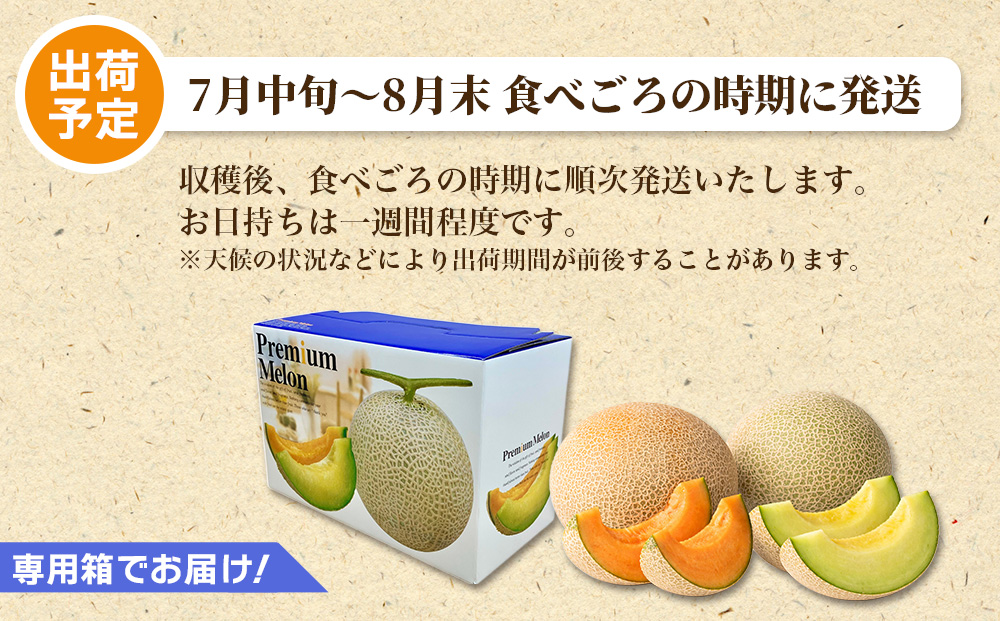 糖度15度以上 !! 宇陀市産 選べる組み合わせ！よくばりメロ
