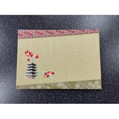 ふるさと納税 与謝野町 刺繍入りミニ畳(五重塔)　おしゃれな和風インテリア　京都のおみやげ・プレゼント　マウスパッドにも